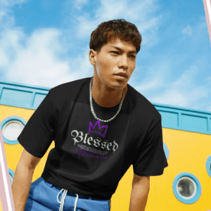 Pixelfy Black Cotton Graphic Oversized T-Shirt | Premium Streetwear Tee for Men & Women